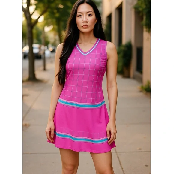 Fila Pink 🎾 Tennis Dress - Picture 3 of 5